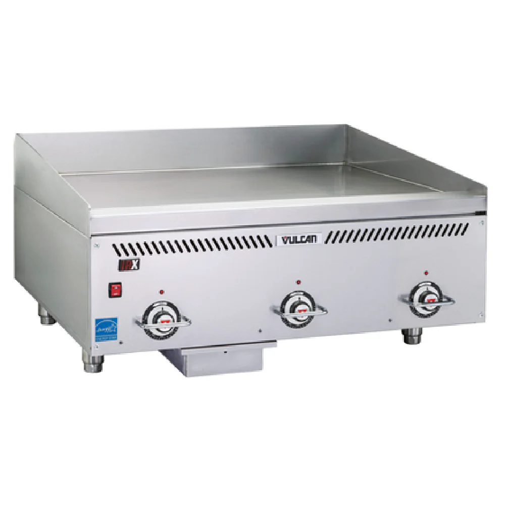 Vulcan VCCG24-AS_NAT 24 Inch Heavy Duty Griddle Countertop Gas 2 Burners 60000 BTU Vulcan VCCG24-AS_NAT 24 Inch Heavy Duty Griddle Countertop Gas 2 Burners 60000 BTU