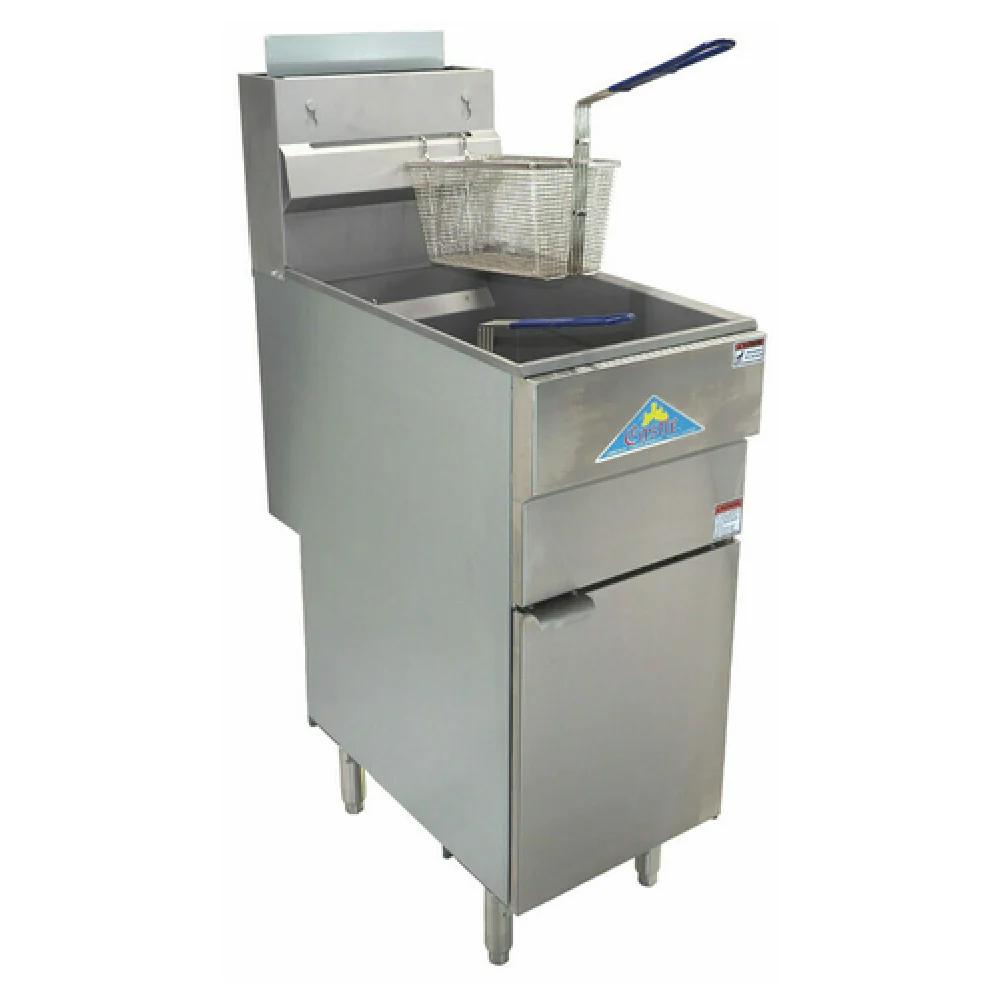 Comstock-Castle GF120-P 15-1/2 Inch Gas Deep Fryer Floor Model 120000 BTU