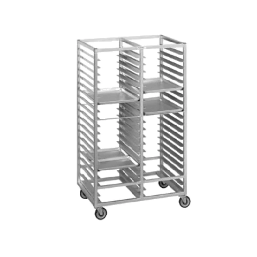 Channel 420A3 41 Inch Cafeteria Tray Rack Aluminum 30 Tray Capacity with Swivel Casters Channel 420A3 41 Inch Cafeteria Tray Rack Aluminum 30 Tray Capacity with Swivel Casters