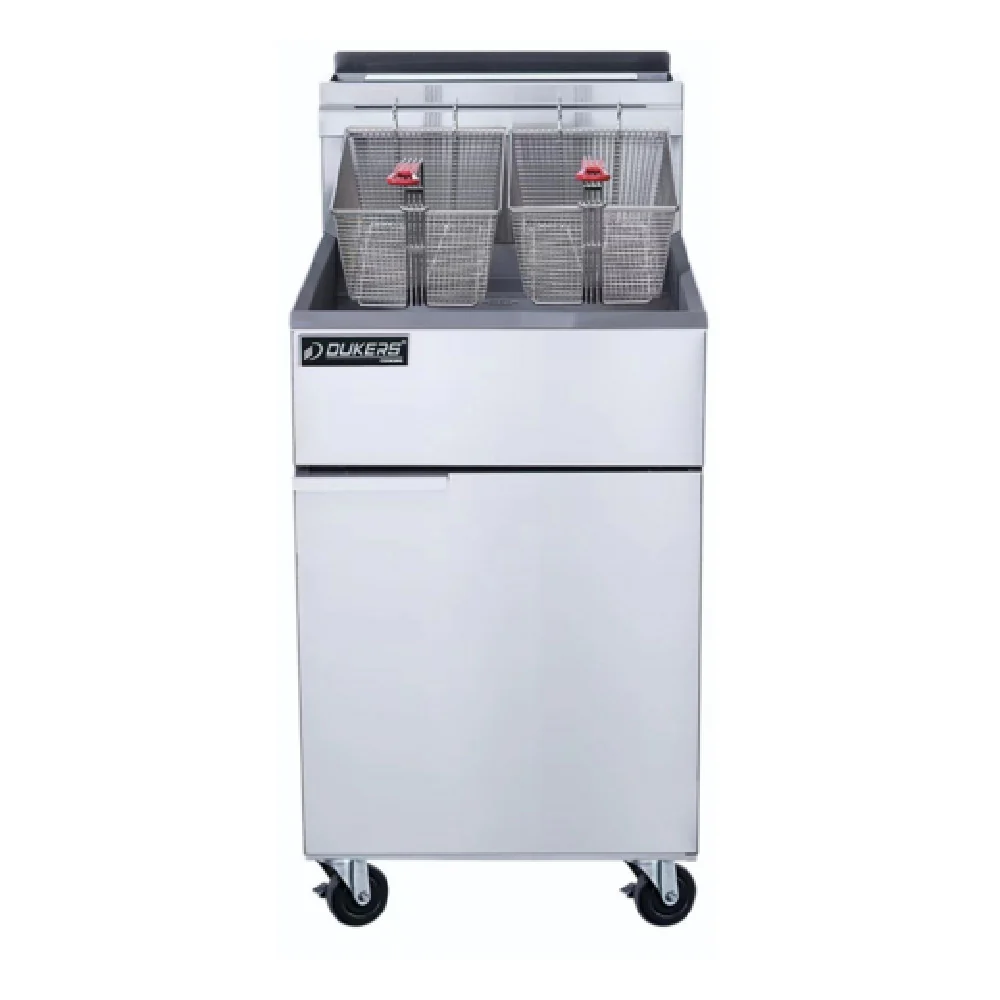 Dukers Appliance Co. USA Ltd. DCF5-LPG 21 Inch Gas Deep Fryer with 5 Burners 150000 BTU