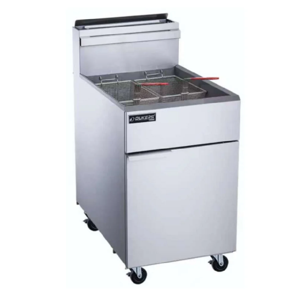 Dukers Appliance Co. USA Ltd. DCF5-LPG 21 Inch Gas Deep Fryer with 5 Burners 150000 BTU Dukers Appliance Co. USA Ltd. DCF5-LPG 21 Inch Gas Deep Fryer with 5 Burners 150000 BTU