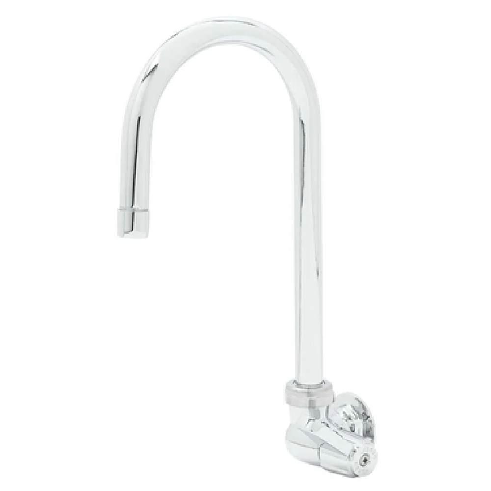 T&S Brass 5F-1WLX05 Wall Mount Faucet 1/2 Inch NPT Gooseneck with Laminar Flow T&S Brass 5F-1WLX05 Wall Mount Faucet 1/2 Inch NPT Gooseneck with Laminar Flow
