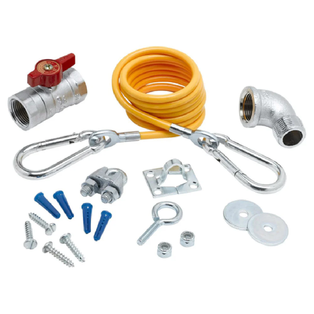 T&S Brass AG-KF 1-1/4 Inch NPT Gas Connector Kit with Elbow and Ball Valve T&S Brass AG-KF 1-1/4 Inch NPT Gas Connector Kit with Elbow and Ball Valve