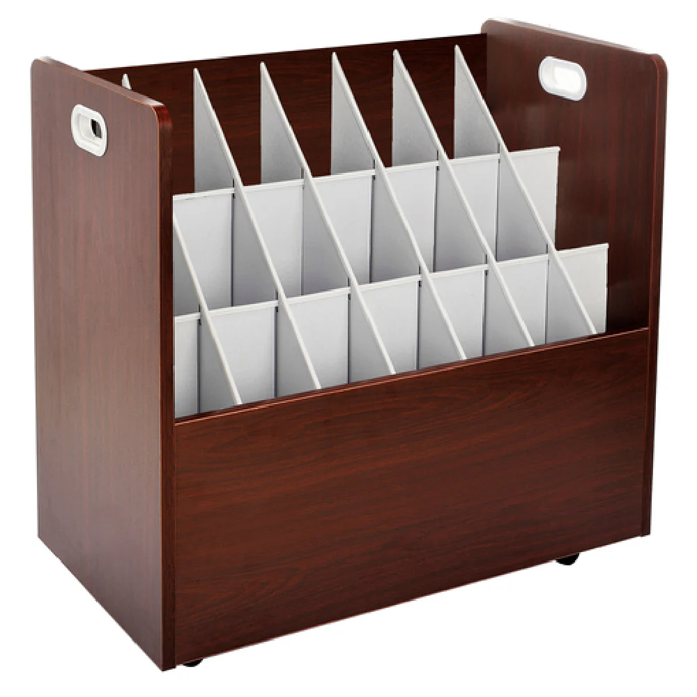Alpine Industries ADI625-MA 30 Inch Blueprint Roll File Mobile Wood Mahogany Finish Alpine Industries ADI625-MA 30 Inch Blueprint Roll File Mobile Wood Mahogany Finish
