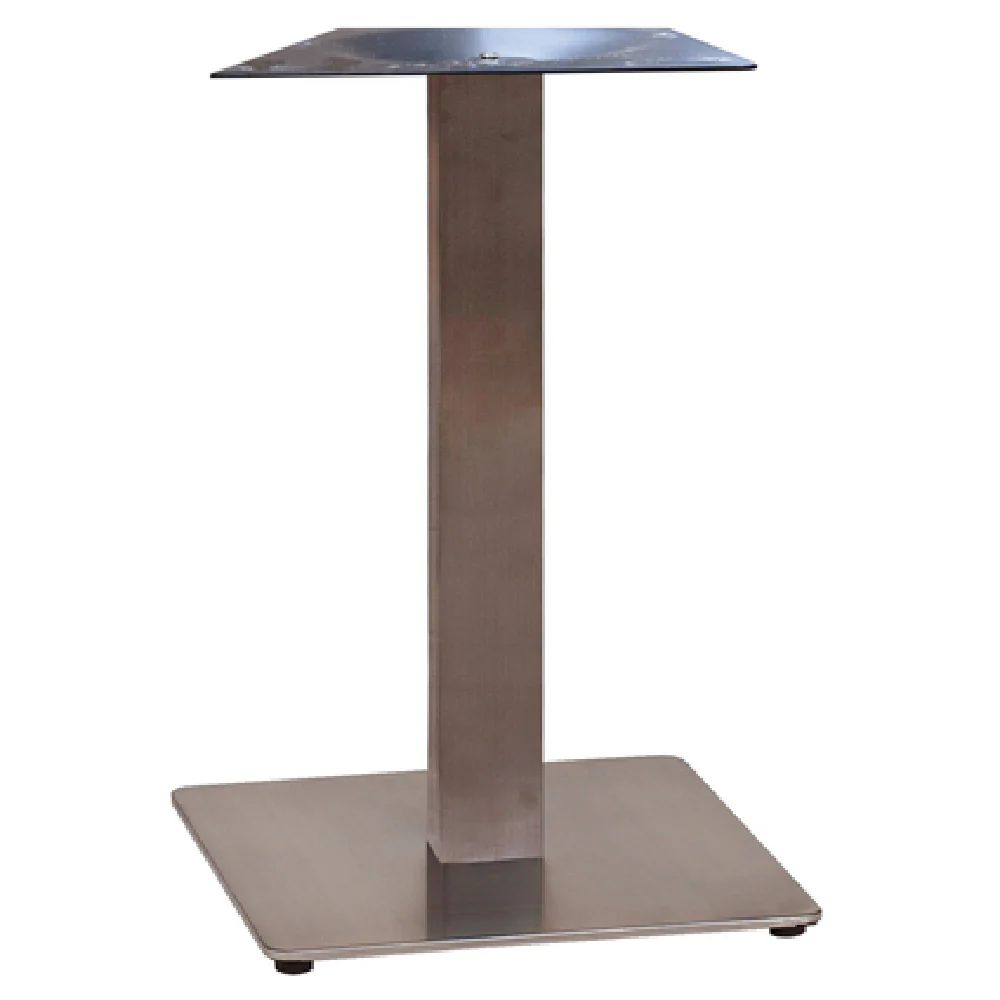 Grosfillex US503009 18 Inch Square Aluminum Dining Table Base UV Weather Resistant