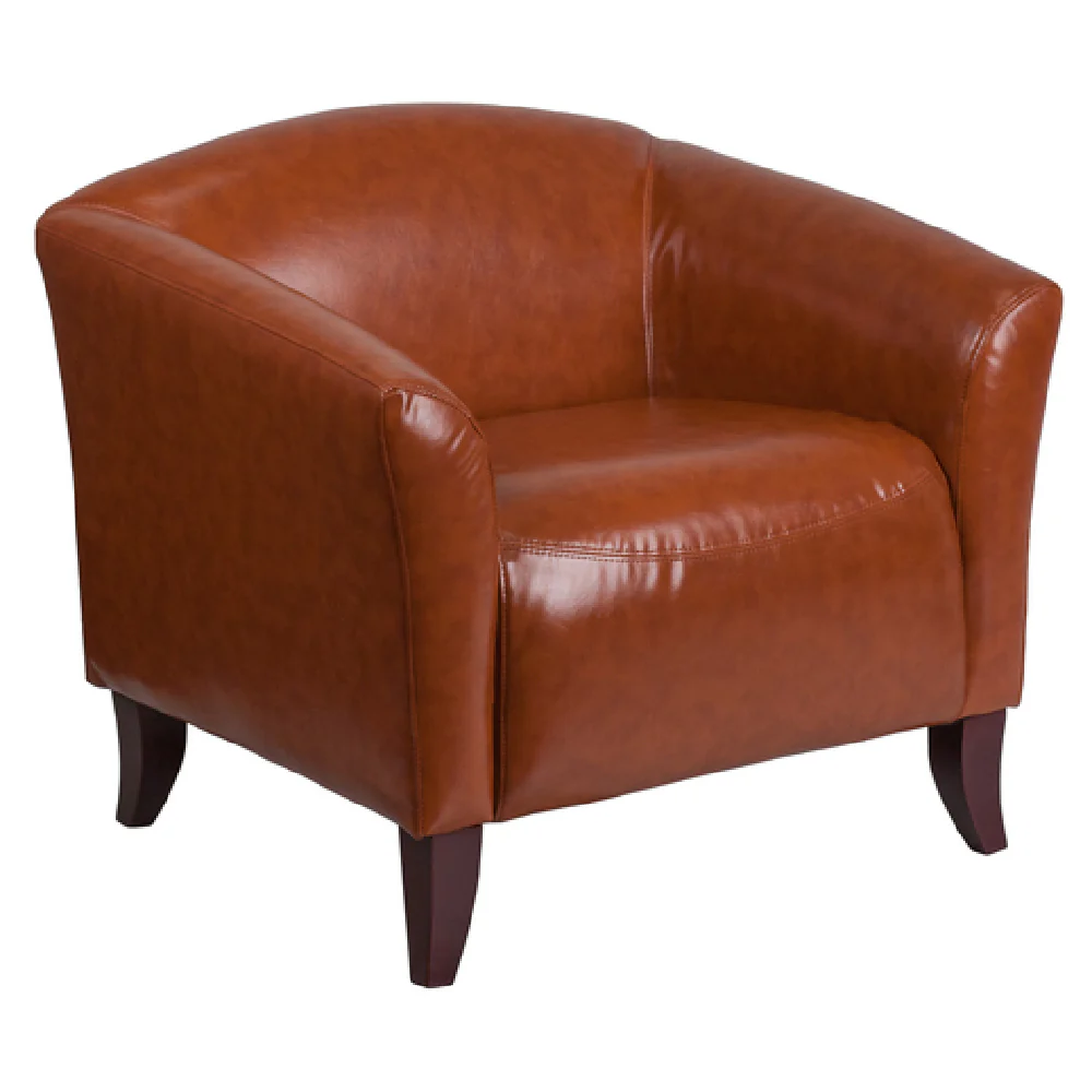 Flash Furniture 111-1-CG-GG 33 Inch Hercules Imperial Series Chair with LeatherSoft Cognac Finish