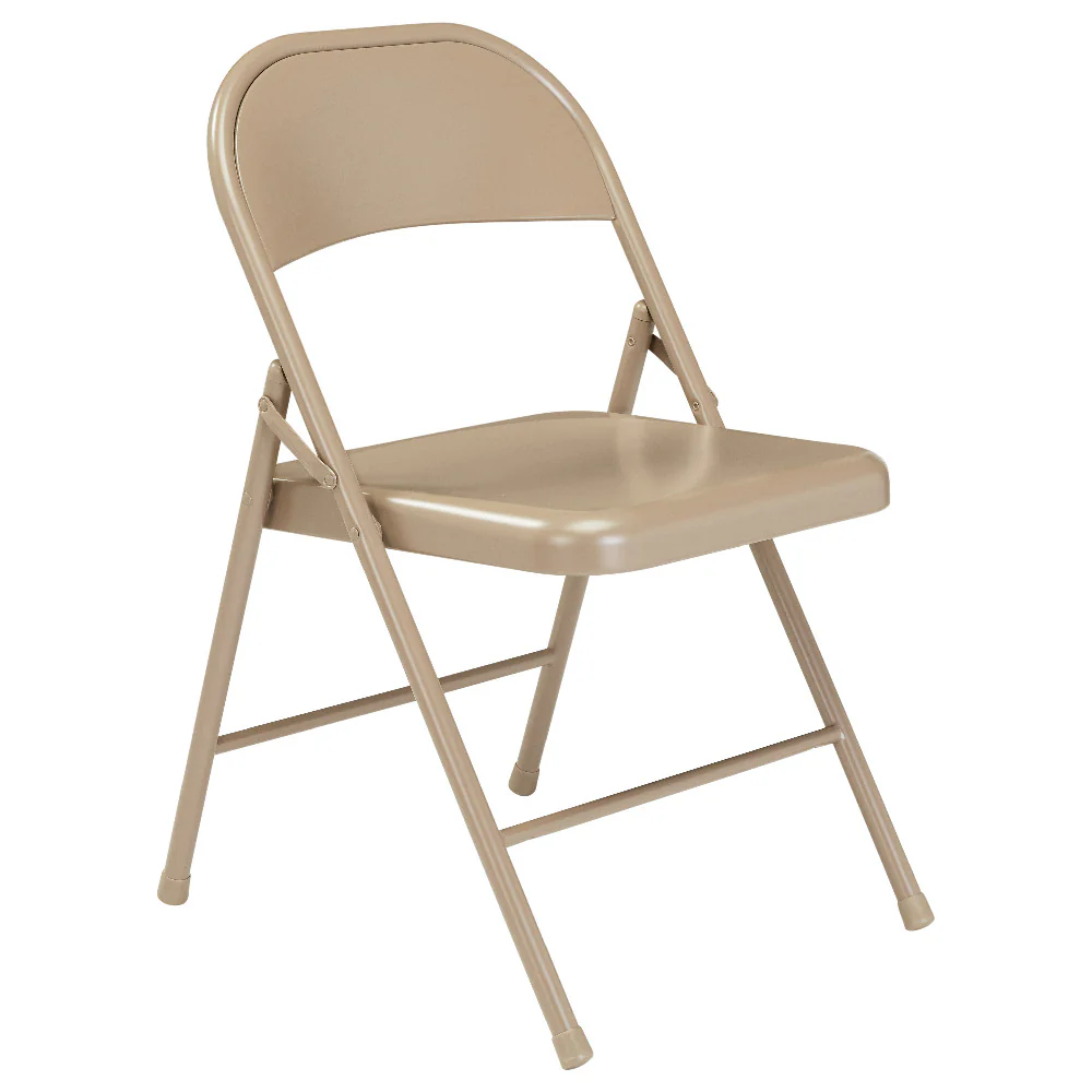 National Public Seating 900 18 Inch All-Steel Folding Chair with Steel Seat and Back