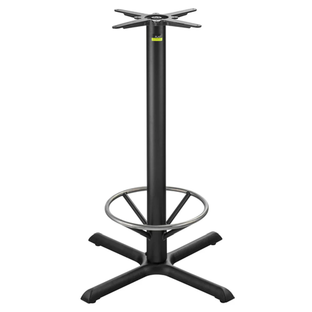FLAT Tech CT2018 KX30 30 Inch Cross Base with Foot Ring Cast Iron Table Base