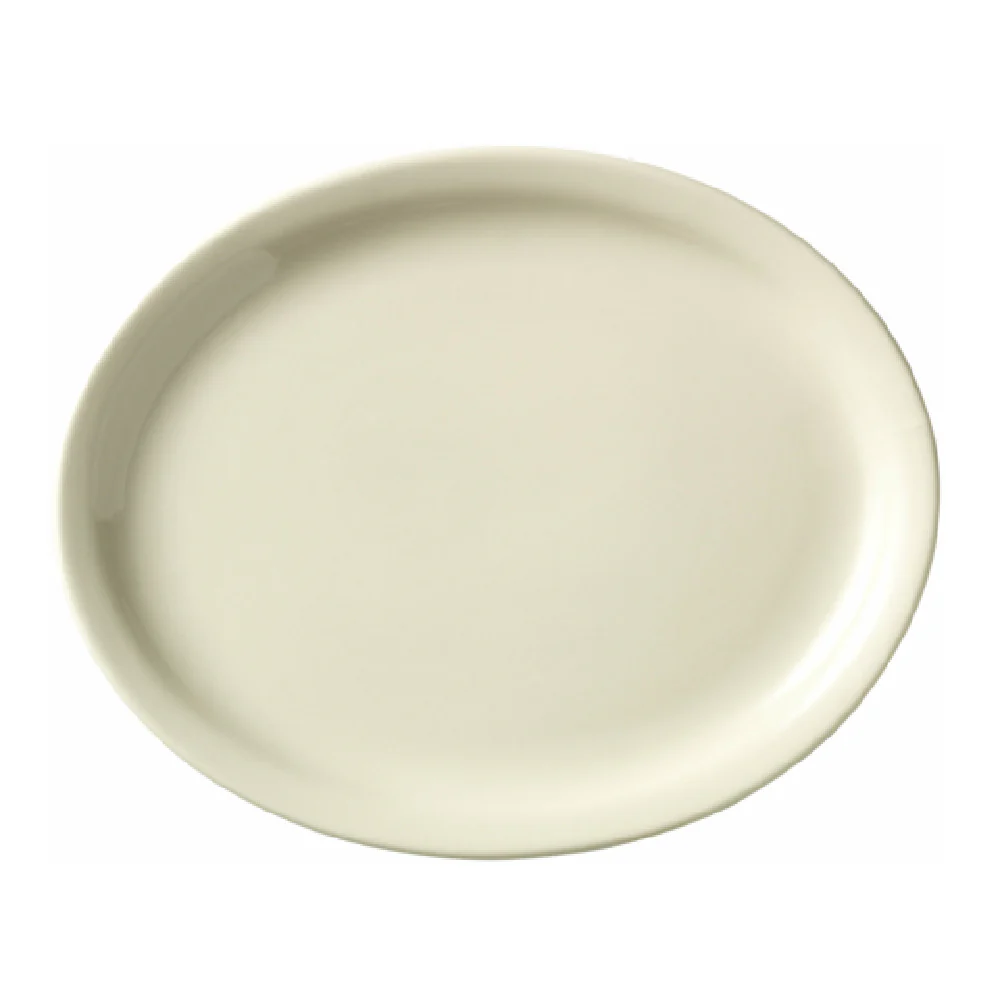 Libbey 740-901-115 11 Inch Oval Platter with Narrow Rim Porcelain Cream White Libbey 740-901-115 11 Inch Oval Platter with Narrow Rim Porcelain Cream White