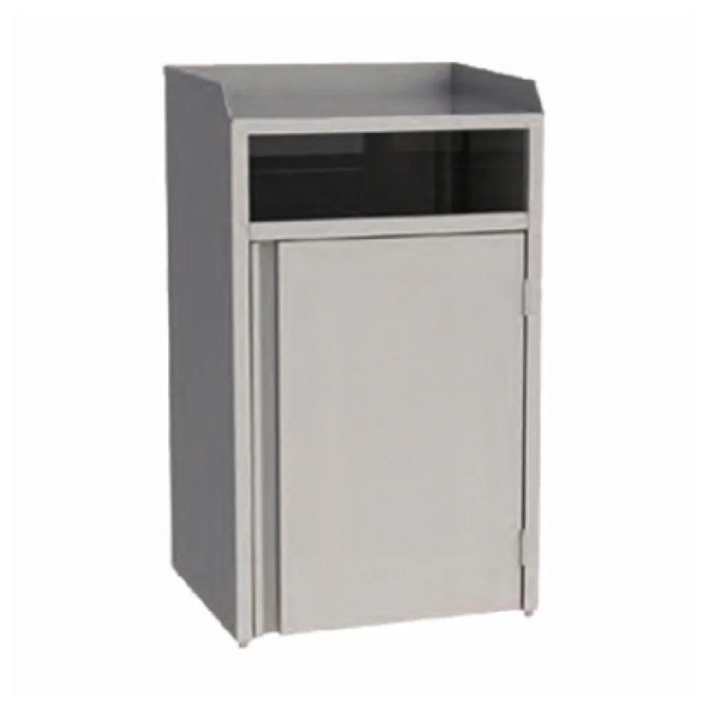 Lakeside 4310 26-1/2 Inch Waste Station 35 Gallon Capacity Stainless Steel with Waste Chute