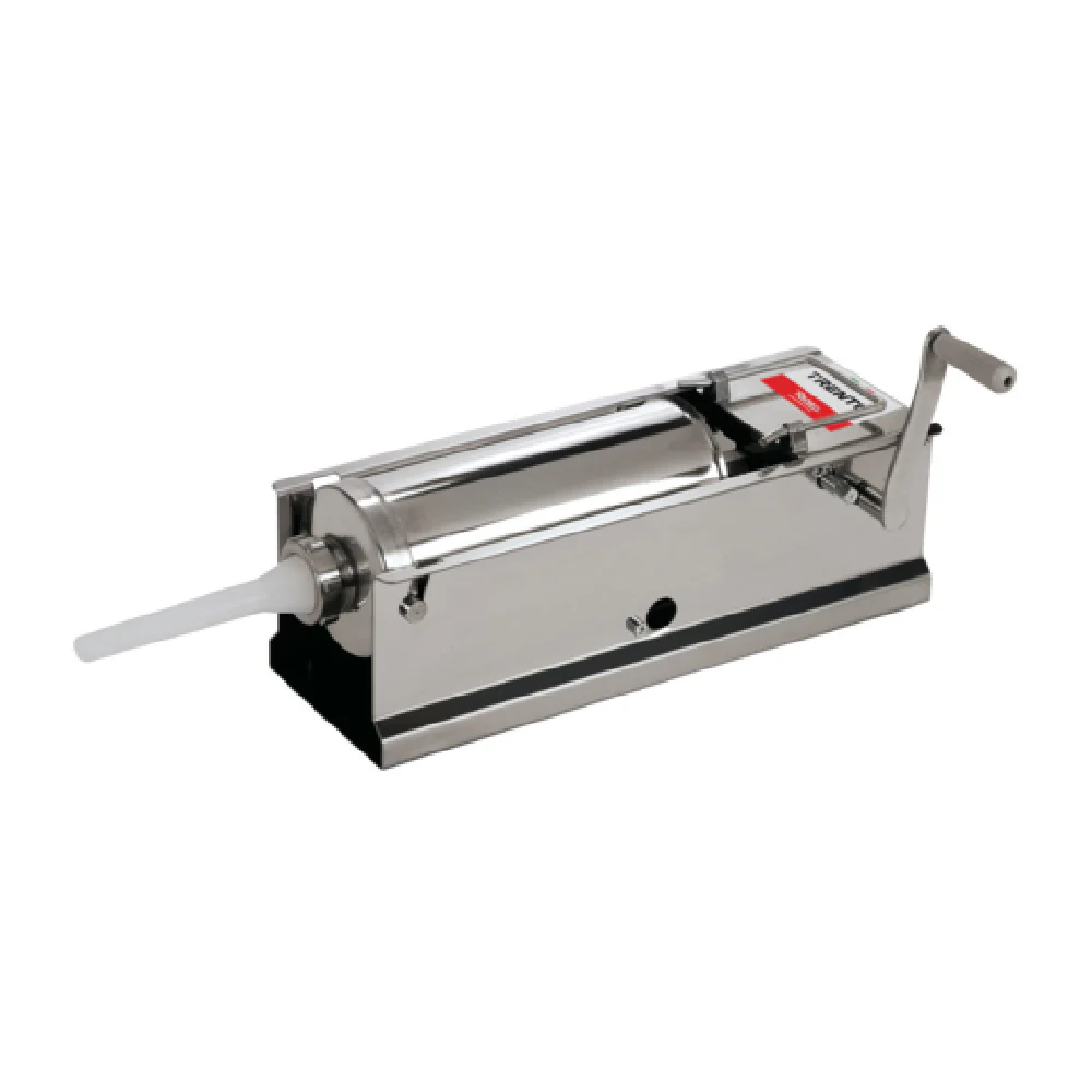 Omcan 48165 34 Inch Manual Sausage Stuffer 2-speed Horizontal Gear Drive Stainless Steel Omcan 48165 34 Inch Manual Sausage Stuffer 2-speed Horizontal Gear Drive Stainless Steel