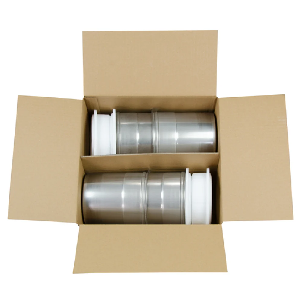 Pacojet USA 43641 12 Inch Pacotizing Beaker Steel Set of 10 with Plastic Lid