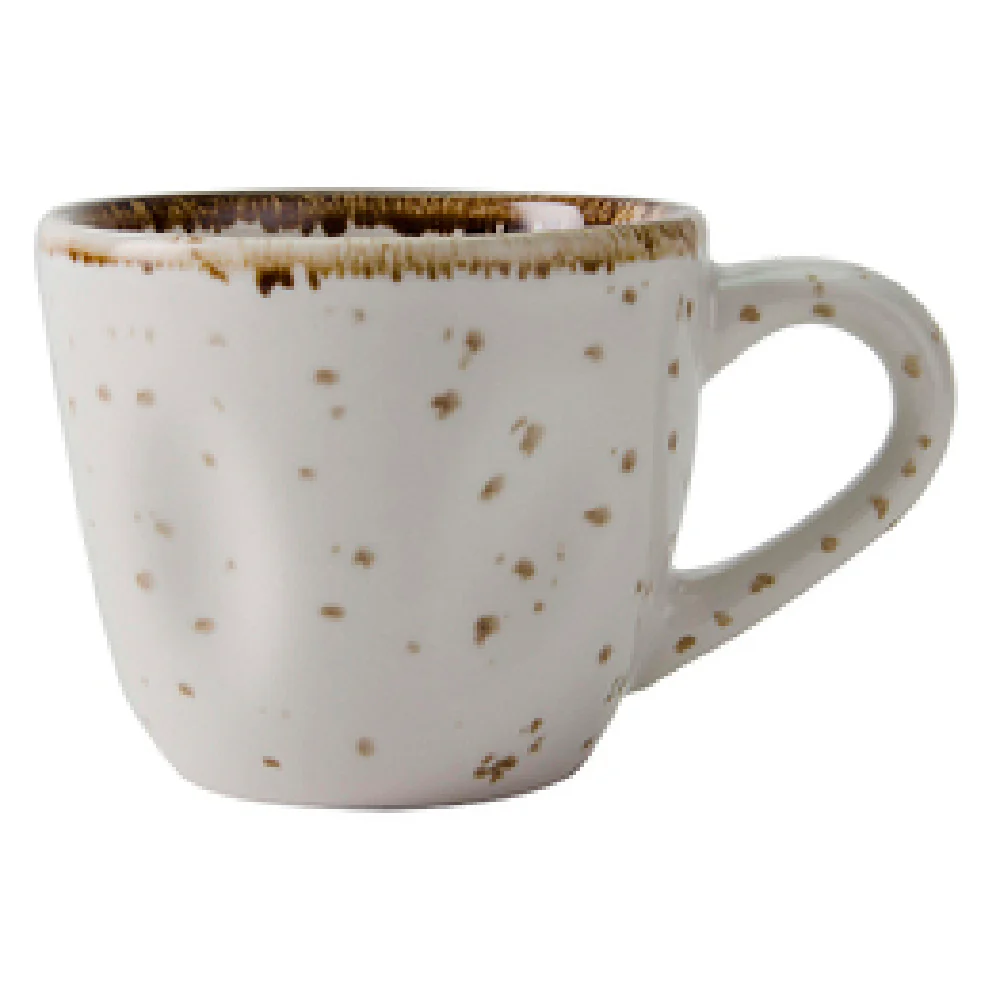Tuxton GGA-085 3-1/2 Oz. Espresso Cup Porcelain with Handle Lead-Free
