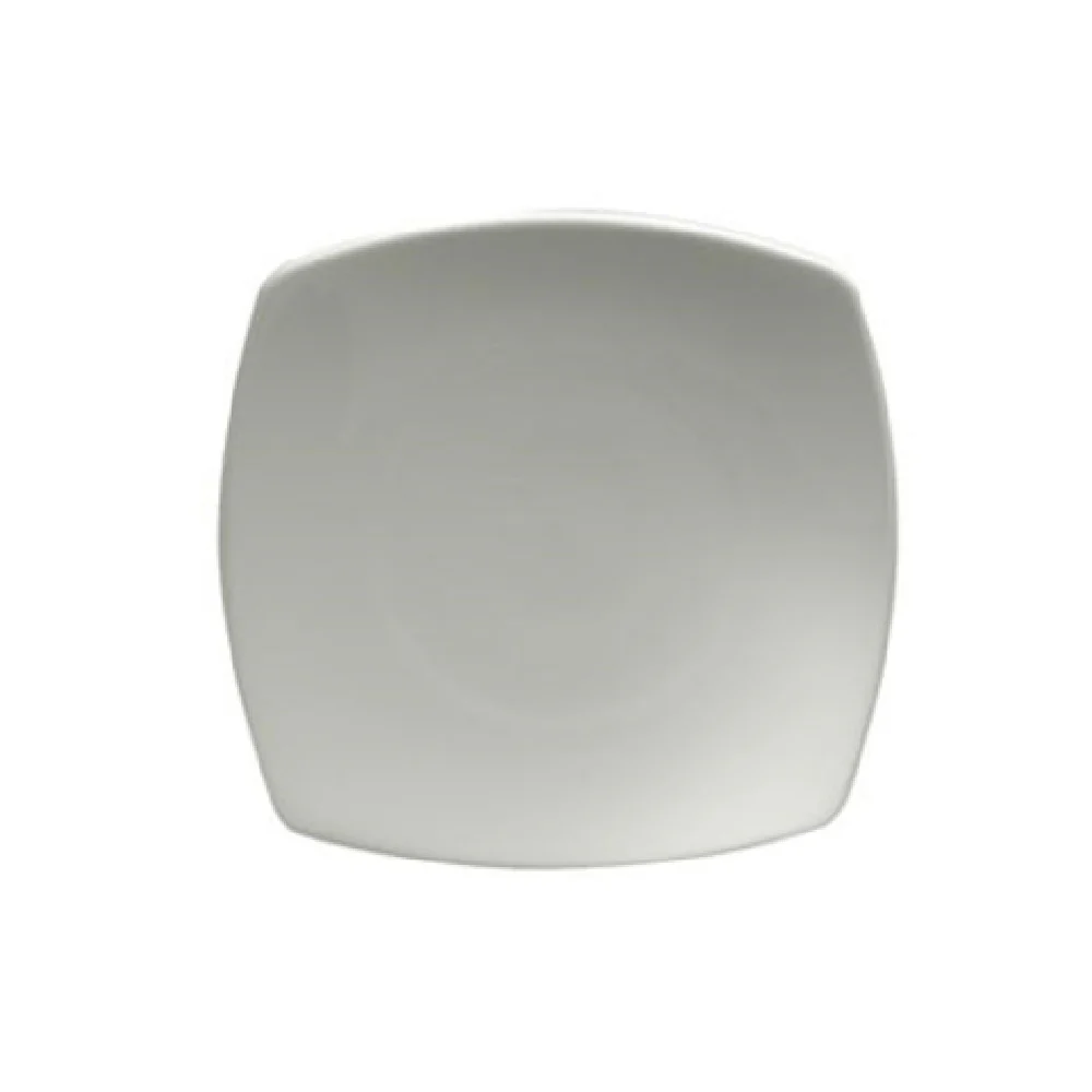 1880 Hospitality R4020000117S 6-1/4 Inch Square Coupe Porcelain Plate Bright White