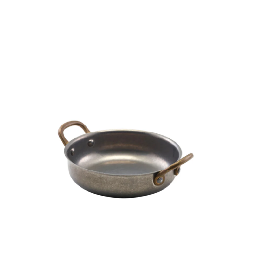 Steelite GWSRD14V 16 Oz Round Dish Dishwasher Safe Vintage Silver 18/0 Stainless Steel