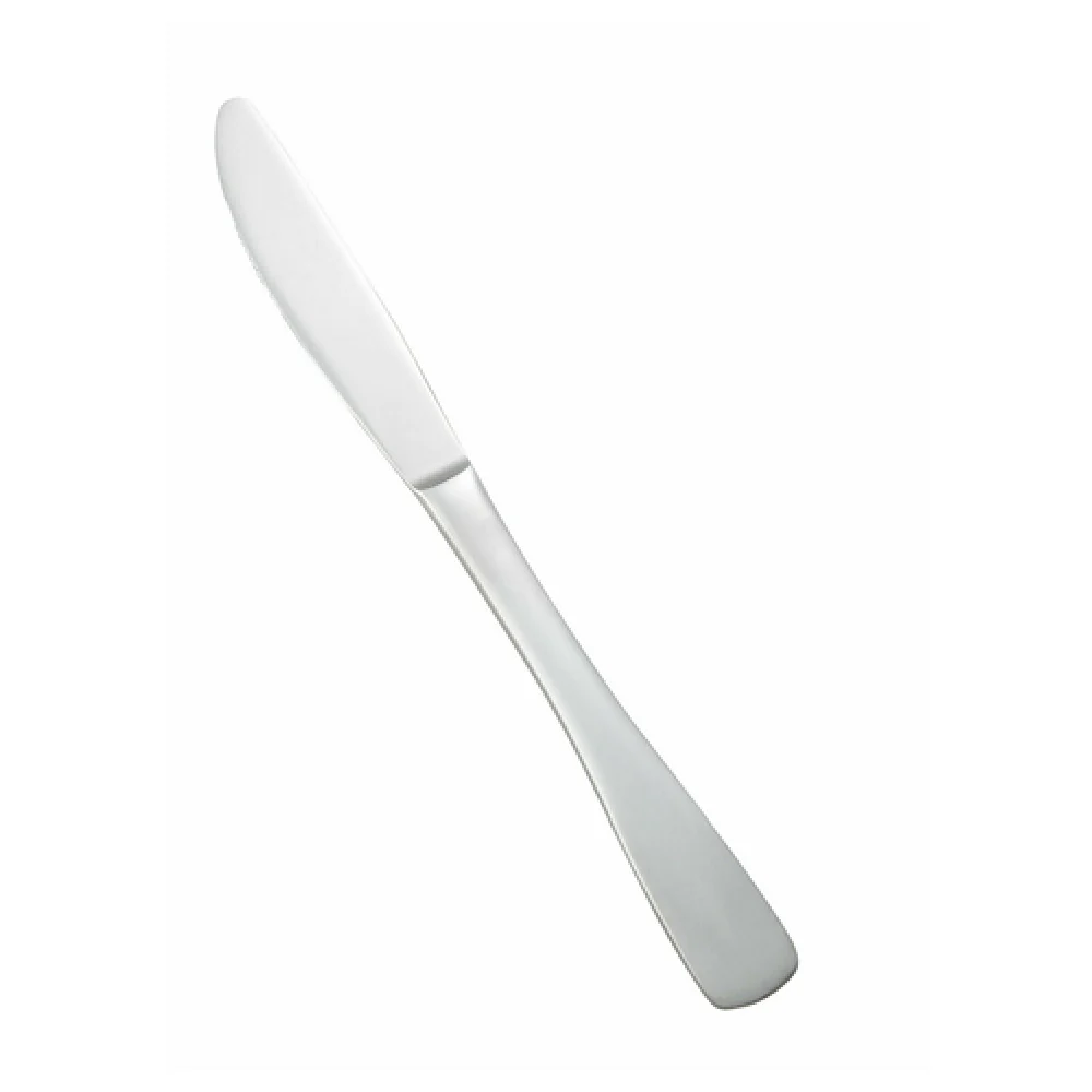 Winco 0016-08 8-3/8 Inch Dinner Knife Heavy Weight Satin Finish Stainless Steel