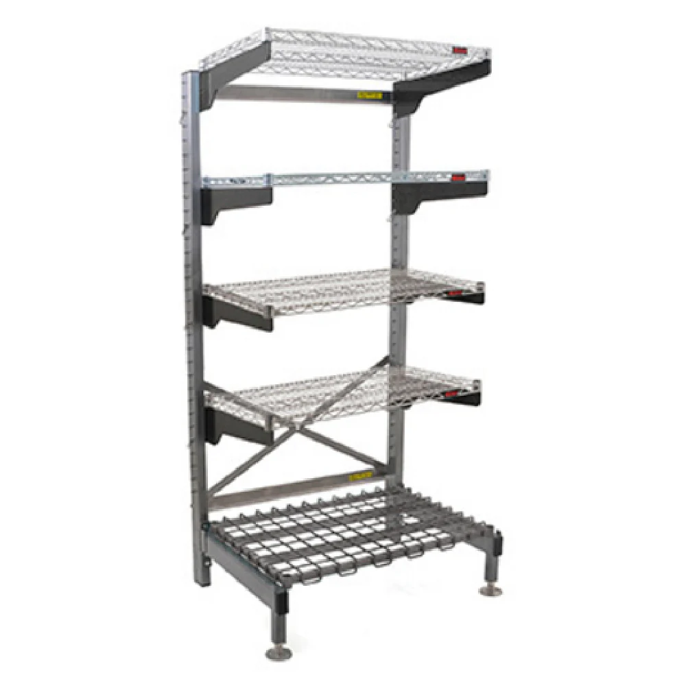Eagle Q2136V76-5D 40 Inch 5-Tier Cantilever Shelving Unit with Dunnage Rack