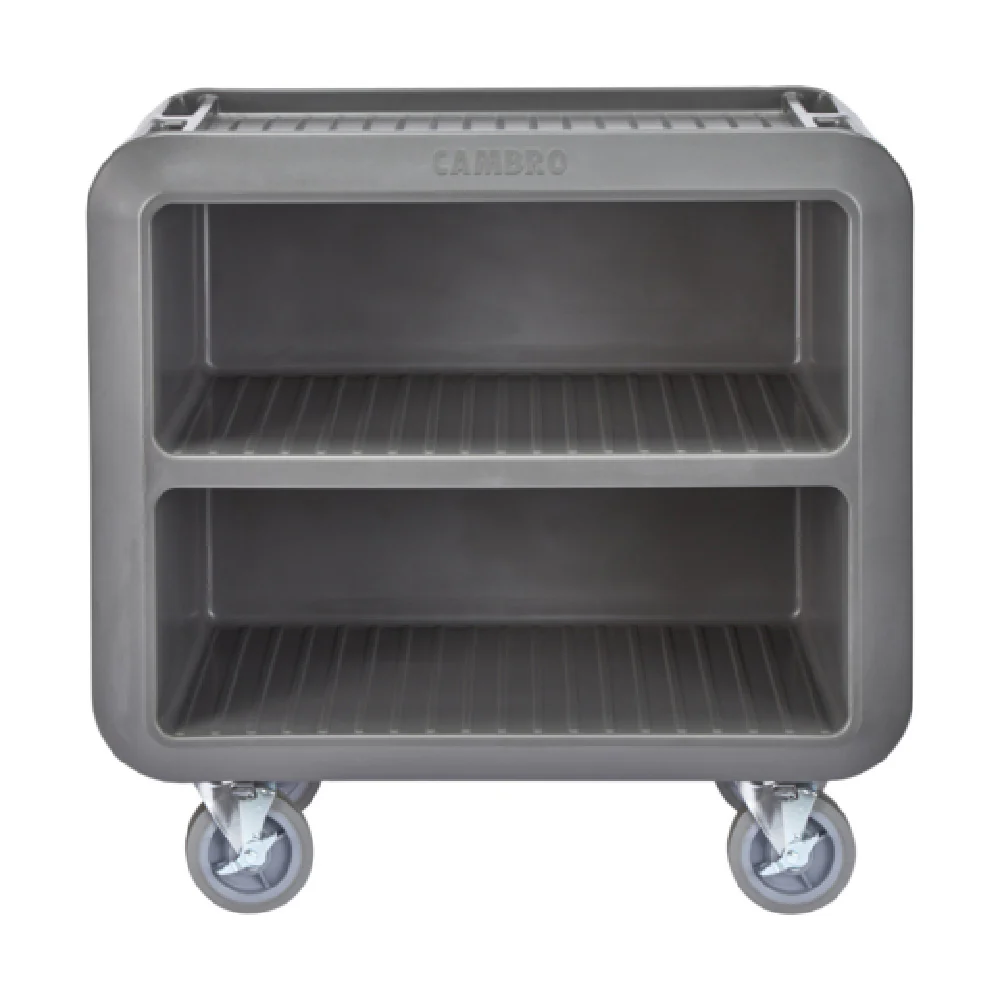 Cambro SC330615 37-1/2 Inch Utility Cart Polyethylene Gray with 3 Shelves Cambro SC330615 37-1/2 Inch Utility Cart Polyethylene Gray with 3 Shelves