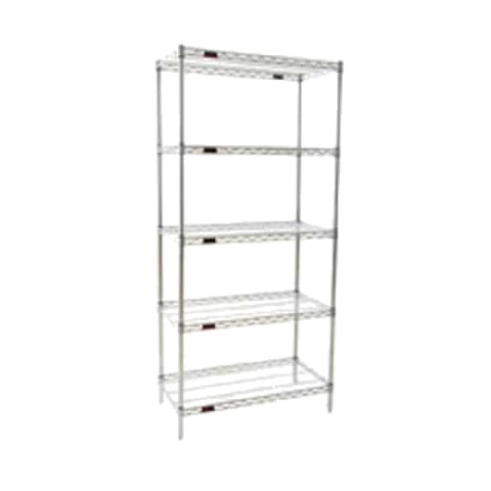 Eagle S5-86-2136S 36 Inch 5 Tier Stainless Steel Starter Shelving Unit Eagle S5-86-2136S 36 Inch 5 Tier Stainless Steel Starter Shelving Unit
