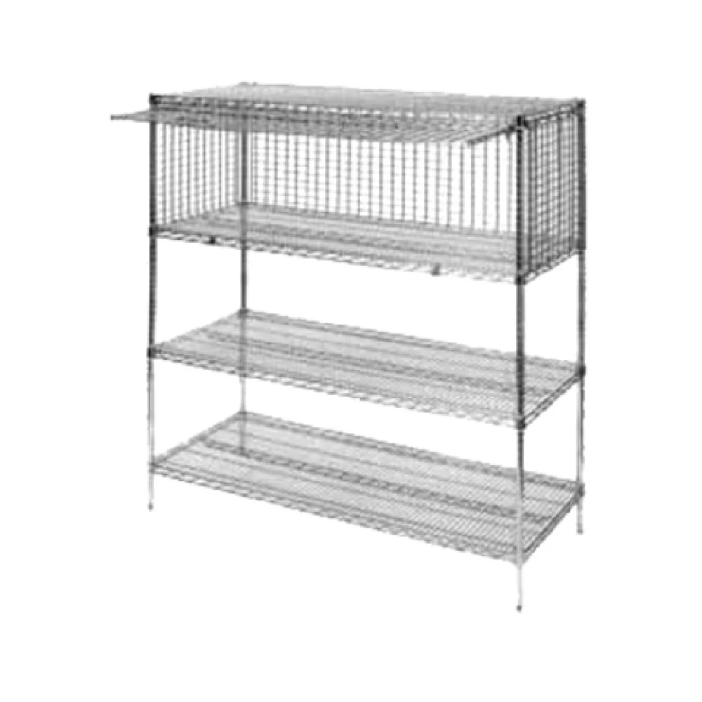 Metro SECM2430NC 30 Inch Chrome Security Enclosure Kit with Panels and Door