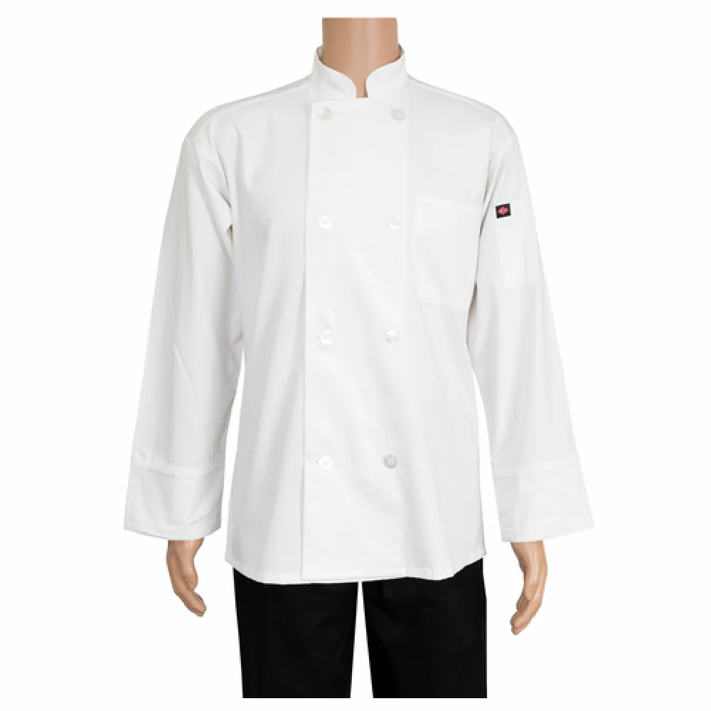 John Ritzenthaler Company RZEC81X Chef's Coat XL 48 to 50 White Cotton Poly twill with Pockets