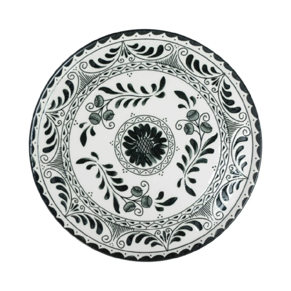 Steelite A101P800 13 Inch Talavera Motiva Black Round Plate Alumina Vitrified Steelite A101P800 13 Inch Talavera Motiva Black Round Plate Alumina Vitrified