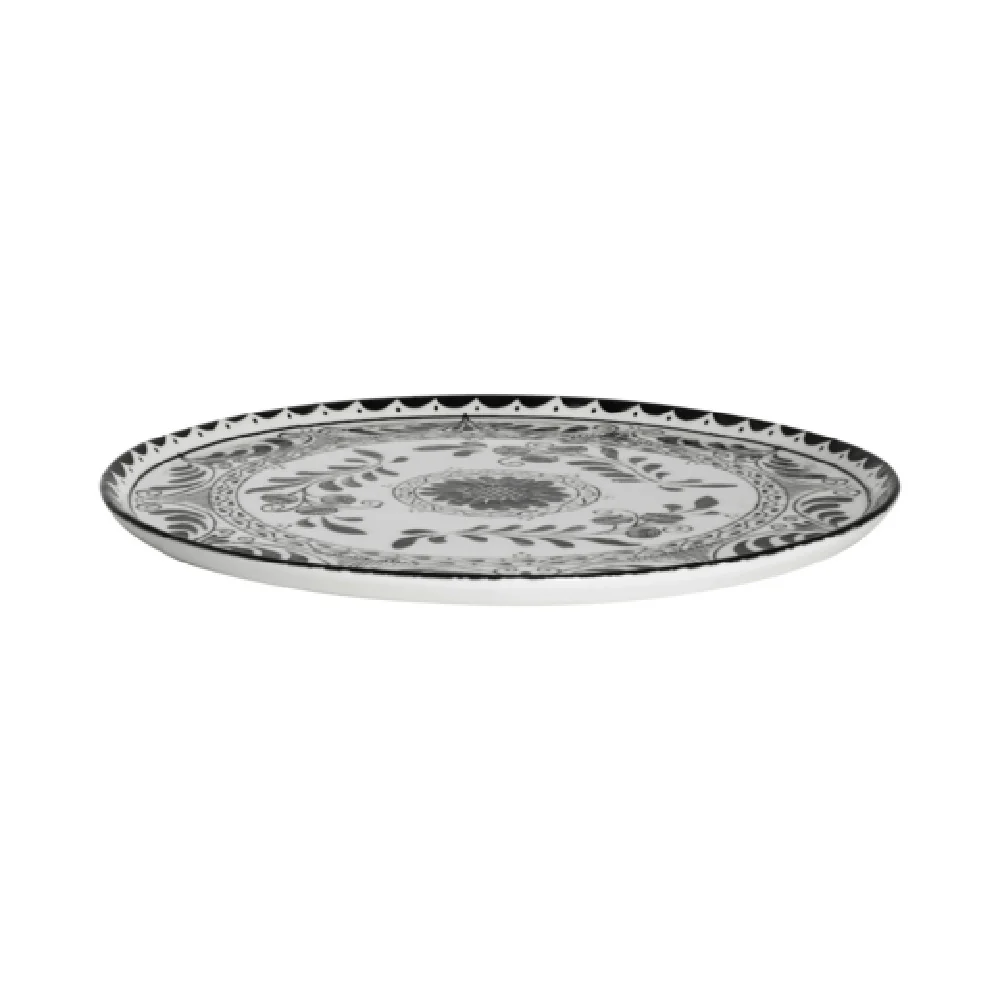 Steelite A101P800 13 Inch Talavera Motiva Black Round Plate Alumina Vitrified Steelite A101P800 13 Inch Talavera Motiva Black Round Plate Alumina Vitrified