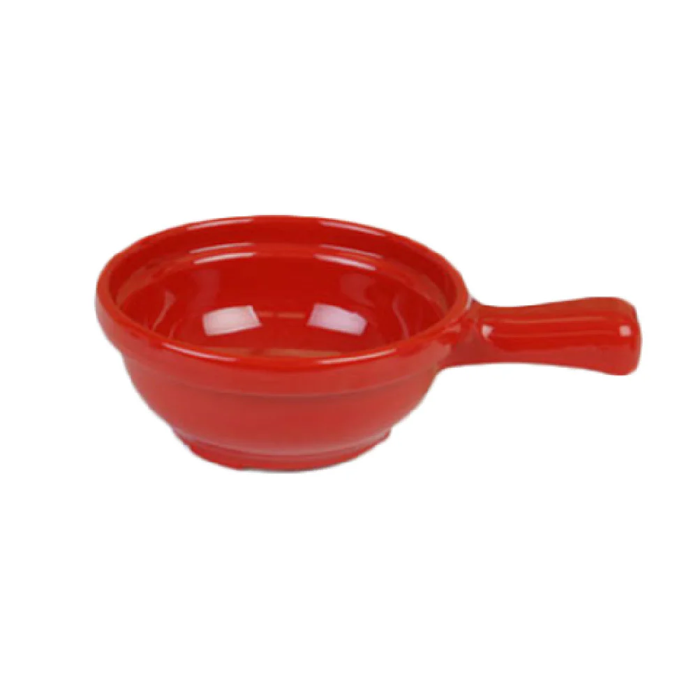 Thunder Group CR305PR 10 Oz Soup Bowl with handle melamine break-resistant red