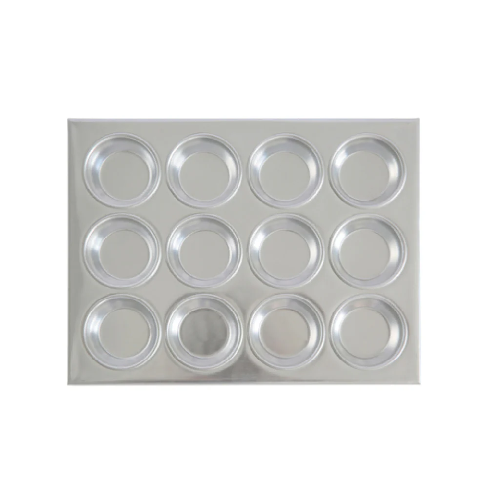 CAC China AMFP-12 35-3/4 Inch Muffin Pan 12 Cup Aluminum with Corrosion Resistance