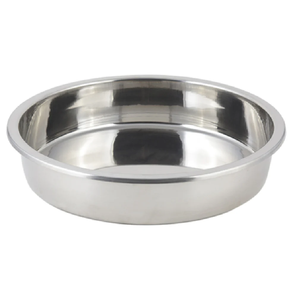 Bon Chef 12001 15 Inch Diameter Food Pan 2 Gallon Round Stainless Steel Bon Chef 12001 15 Inch Diameter Food Pan 2 Gallon Round Stainless Steel