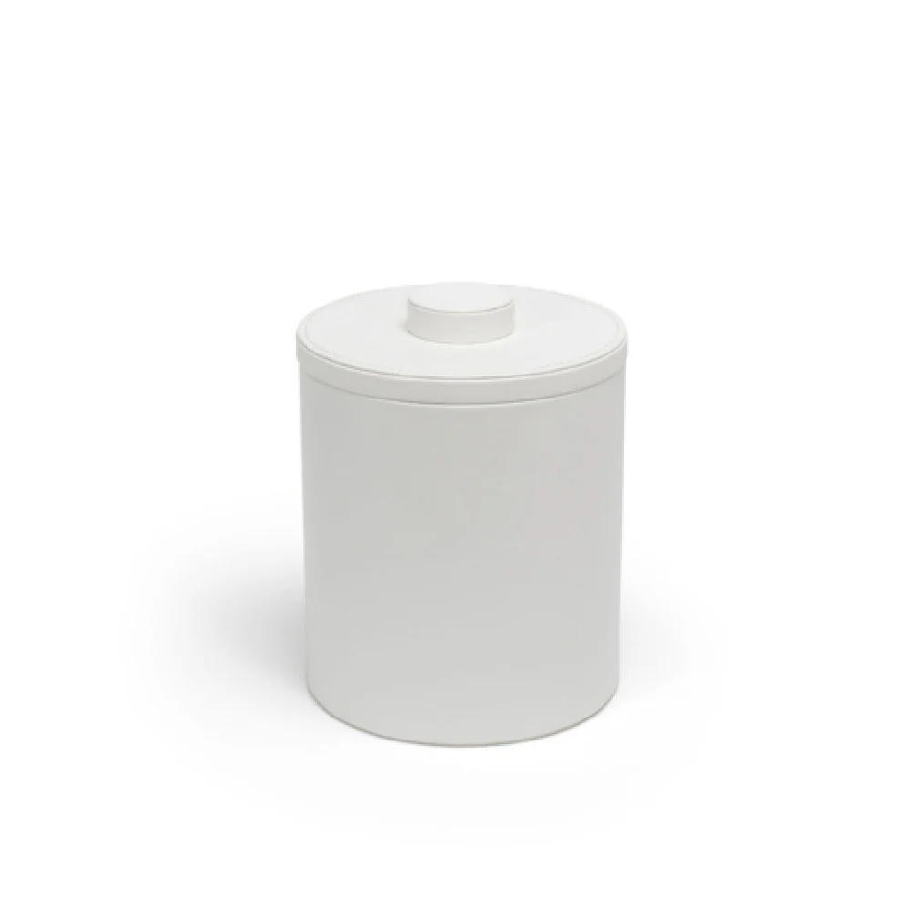 FOH RIB014WHL21 2qt Round London Ice Bucket White Includes One RIB014WHL21-BTM 2qt Round London Ice Bucket Base White