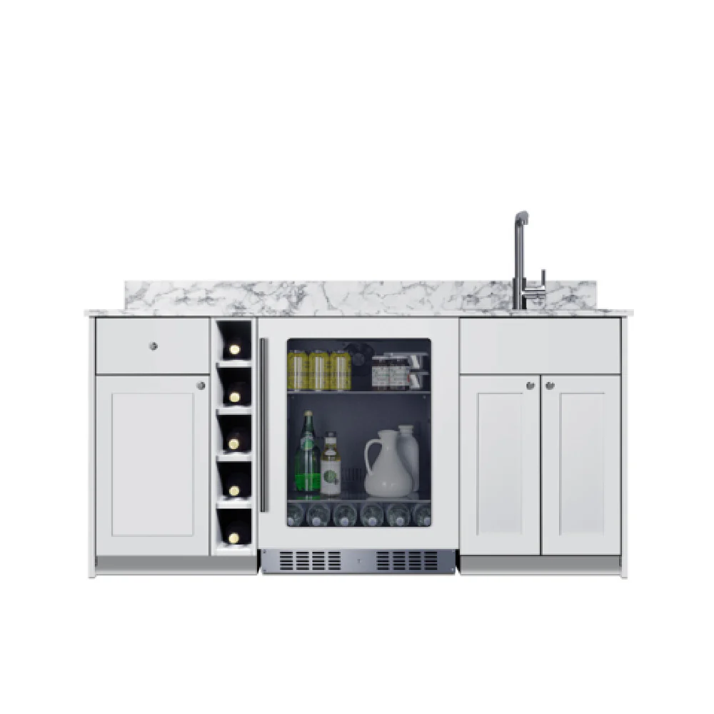 Summit OASISWH33 Turnkey Oasis Wet Bar ADA-height White Finish Summit OASISWH33 Turnkey Oasis Wet Bar ADA-height White Finish