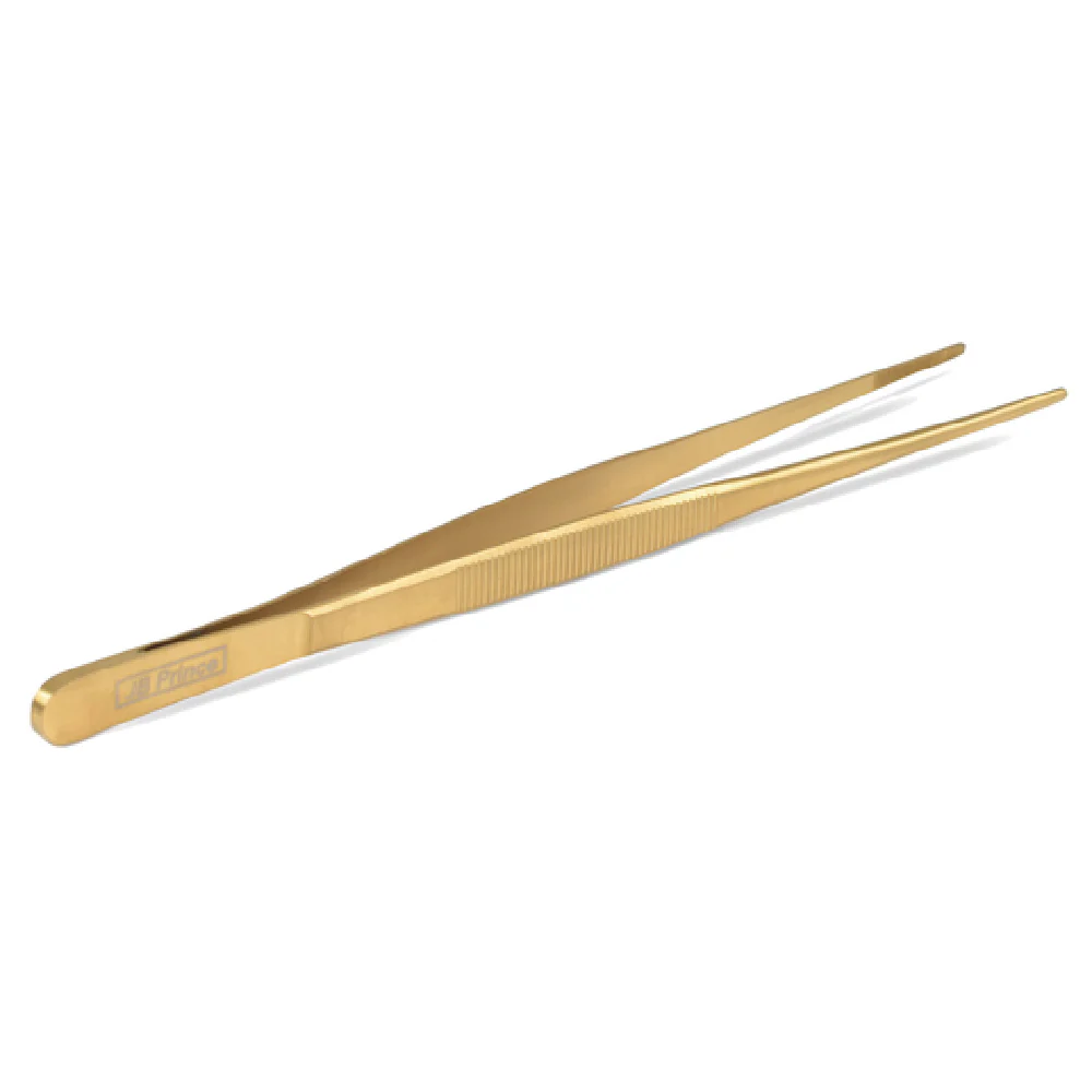 JB Prince U155 G 10 Inch Straight Tip Tweezer Stainless Steel Gold JB Prince U155 G 10 Inch Straight Tip Tweezer Stainless Steel Gold