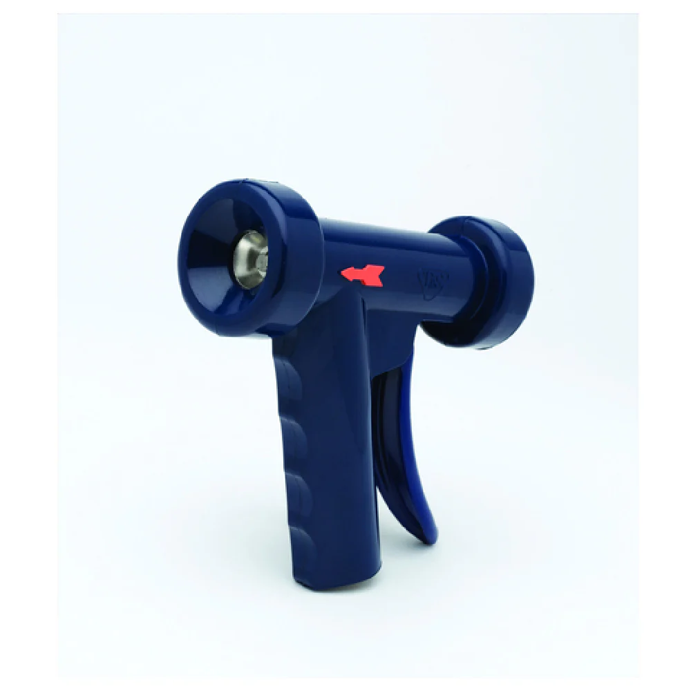 T&S Brass MV-3516-21 Water Spray Gun 5/16 Inch Orifice Rear Trigger Aluminum Blue