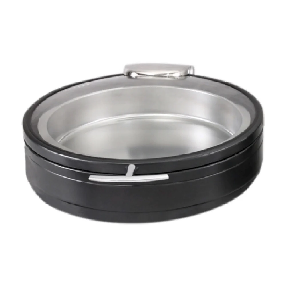 Spring USA 2572-8/38 6 Quart Induction Chafing Dish with Glass Lid Stainless Steel Titanium Finish Spring USA 2572-8/38 6 Quart Induction Chafing Dish with Glass Lid Stainless Steel Titanium Finish