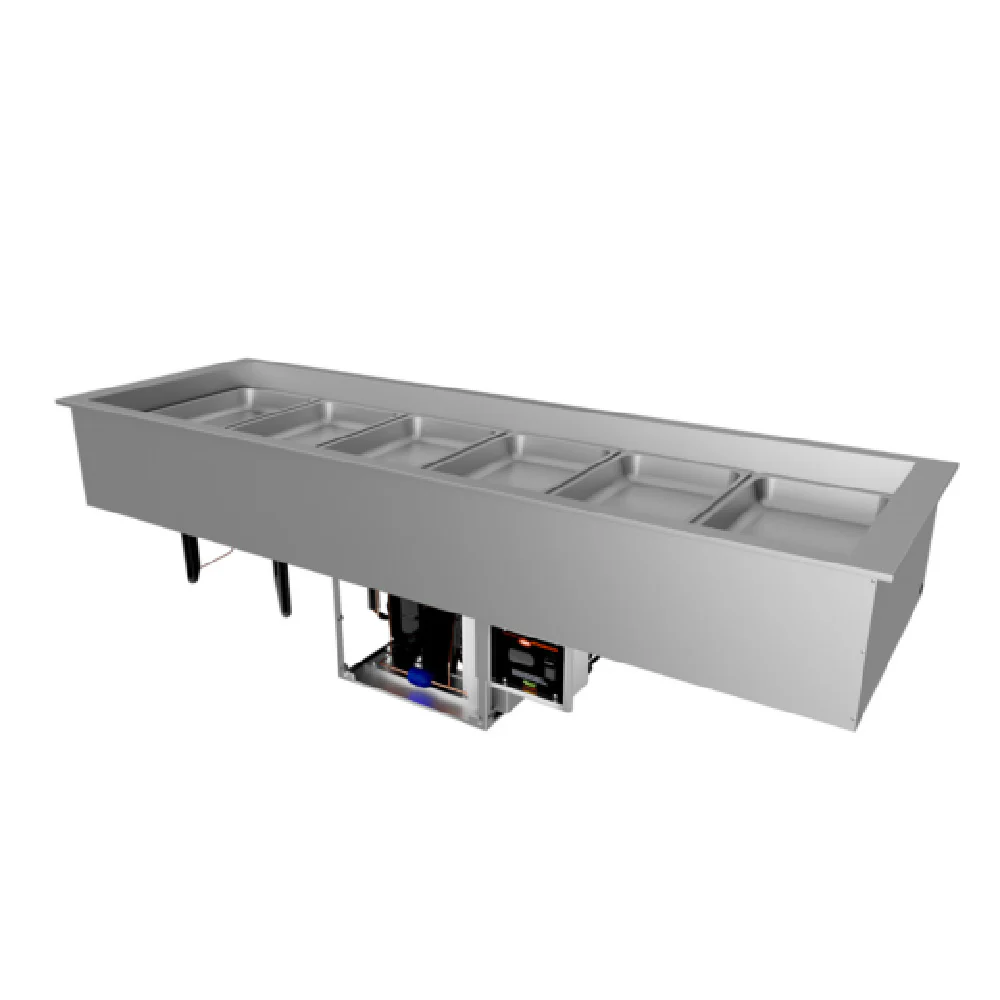 Hatco B-CWBP-6-R290 84 Inch Bundled Cold Well Drop-In Sneeze Guard Stainless Steel