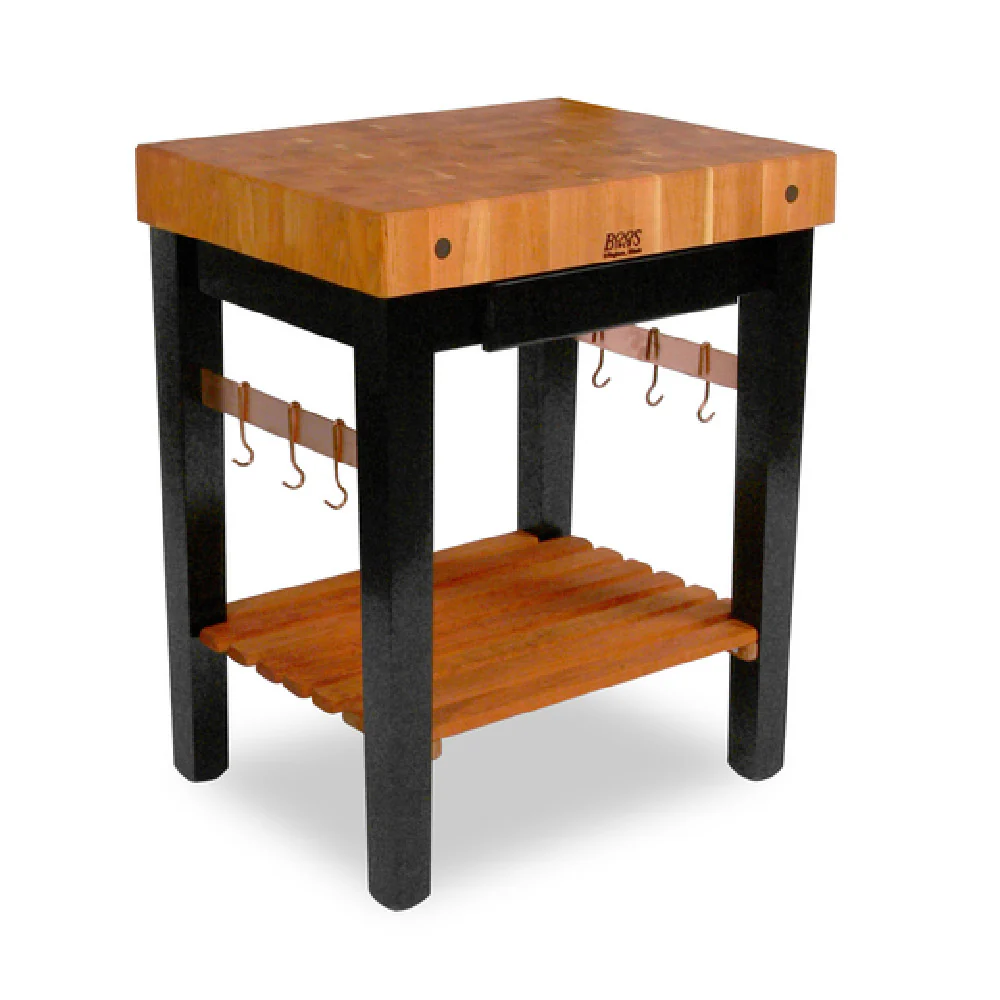 John Boos RN-PPB3030 30 Inch Rouge et Noir Prep Bloc Butcher Block Cherry with Oil Finish John Boos RN-PPB3030 30 Inch Rouge et Noir Prep Bloc Butcher Block Cherry with Oil Finish