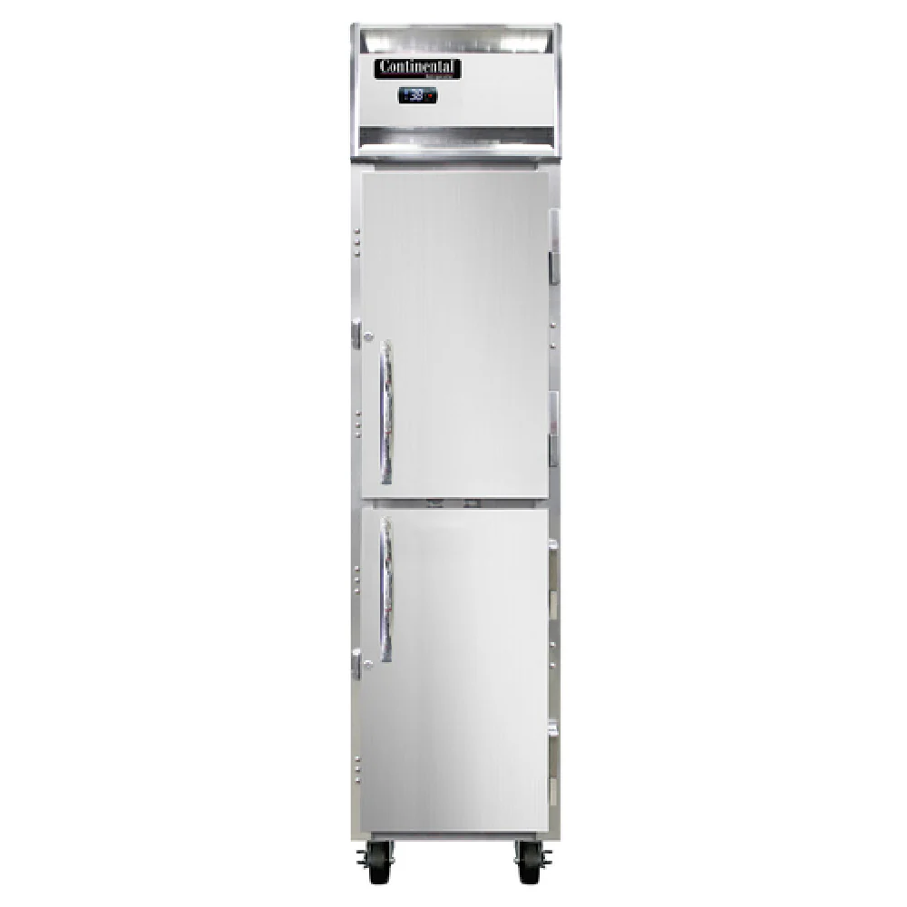 Continental Refrigerator 1RSENSSHD 17-3/4 Inch Reach-In Refrigerator One Section Stainless Steel