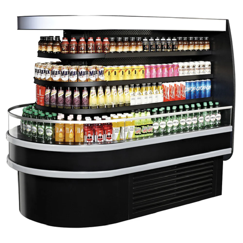 Turbo Air TIOM-36RSB-N 48 Inch Island Display Self-Serve Refrigerated Merchandiser 20 Cu Ft - 3 Tiers