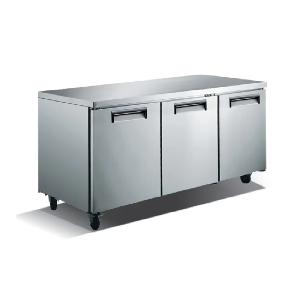 Admiral Craft USUCRF-72 72 Inch Undercounter Refrigerator 16.9 cu ft 3 Section