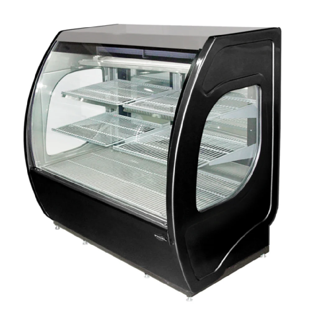 Howard-McCray ELITE-6-DC-HC-B 72 Inch Refrigerated Display Case Curved Glass 24 Cu Ft