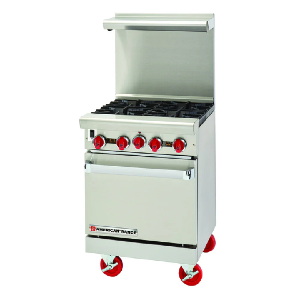 American Range ARGF-4-SB_NAT 24 Inch Gas Range with (4) 25000 BTU Burners American Range ARGF-4-SB_NAT 24 Inch Gas Range with (4) 25000 BTU Burners