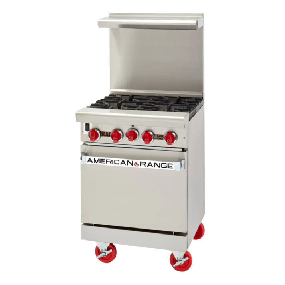 American Range ARGF-12G-2B-SB_NAT 24 Inch Gas Range with 12 Inch Griddle and 2 Burners 50000 BTU American Range ARGF-12G-2B-SB_NAT 24 Inch Gas Range with 12 Inch Griddle and 2 Burners 50000 BTU