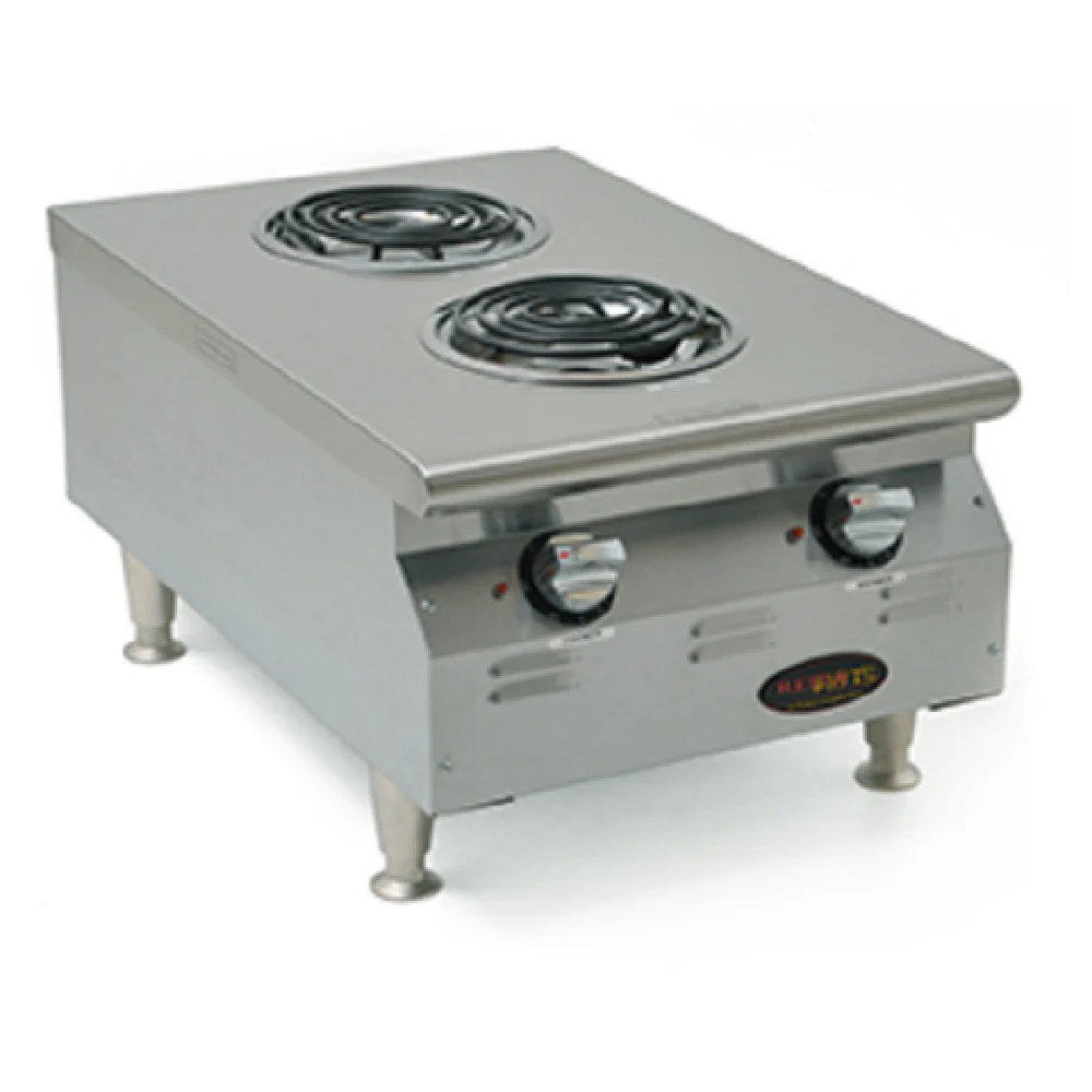 Eagle CLCW-120-2 18 Inch Electric Hotplate Stainless Steel 2 Burner with Warming