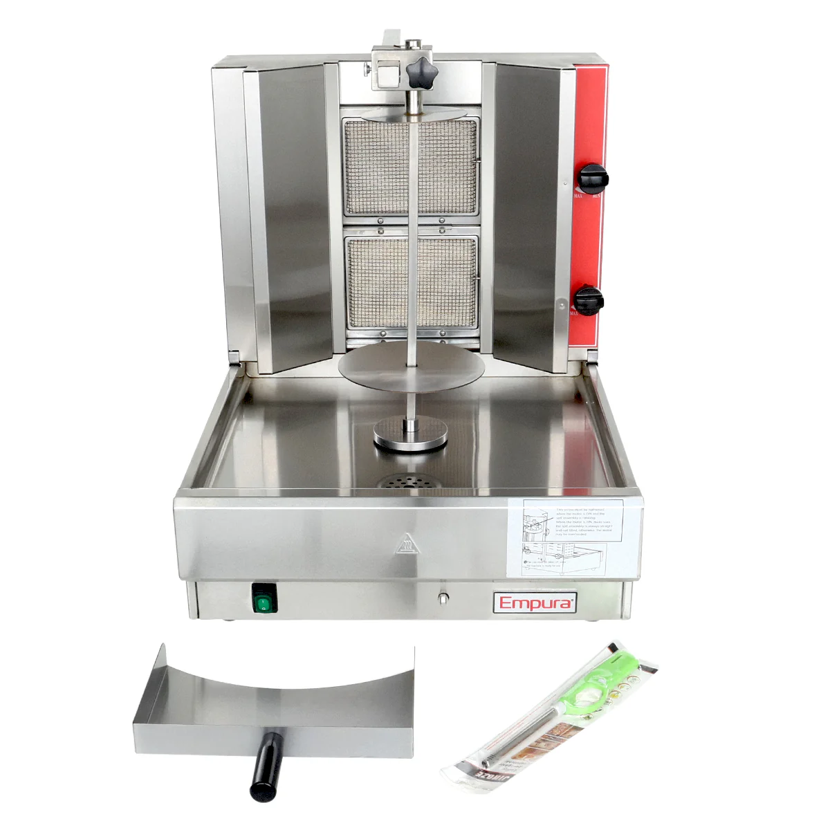 Empura Equipment EGVB-45 21 Inch Gas Vertical Broiler Gyro 9500 BTU Empura Equipment EGVB-45 21 Inch Gas Vertical Broiler Gyro 9500 BTU