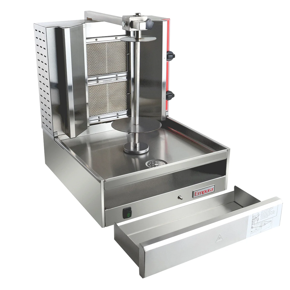 Empura Equipment EGVB-45 21 Inch Gas Vertical Broiler Gyro 9500 BTU Empura Equipment EGVB-45 21 Inch Gas Vertical Broiler Gyro 9500 BTU