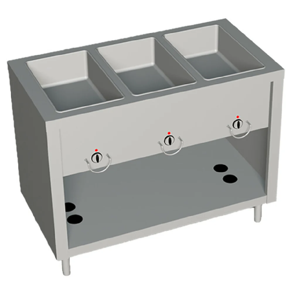 Duke 303-25PG_LP_217127 46 Inch Gas Hot Food Unit with 3 Heat Wells 7500 BTU