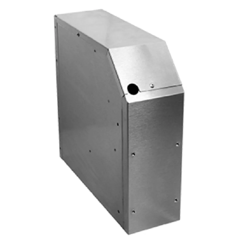 Glastender C-SMHB-4 4 Inch CHOICE Soda Manifold Housing Removable Top Cover Stainless Steel