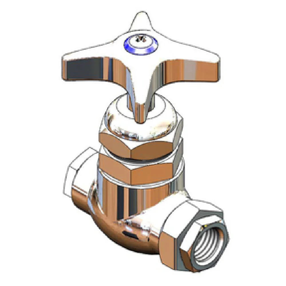 T&S Brass 0RK3 3 Inch Long Shut-Off Control Valve Cross Handle with Big-Flo Cartridge T&S Brass 0RK3 3 Inch Long Shut-Off Control Valve Cross Handle with Big-Flo Cartridge