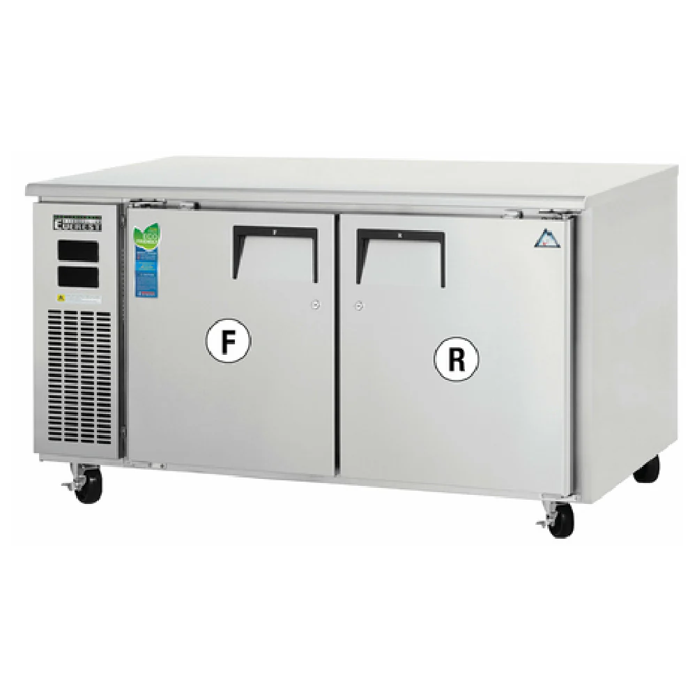 Everest Refrigeration ETRF2 59-1/4 Inch Electric Refrigerator Freezer Combo with Stainless Steel Interior and Exterior Everest Refrigeration ETRF2 59-1/4 Inch Electric Refrigerator Freezer Combo with Stainless Steel Interior and Exterior